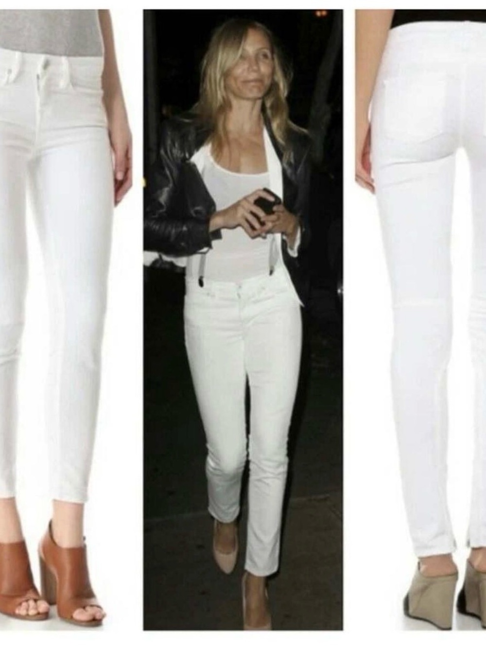 Vince Jeans‎ Women's 27 Optic White Skinny USA Midrise DV244-2096